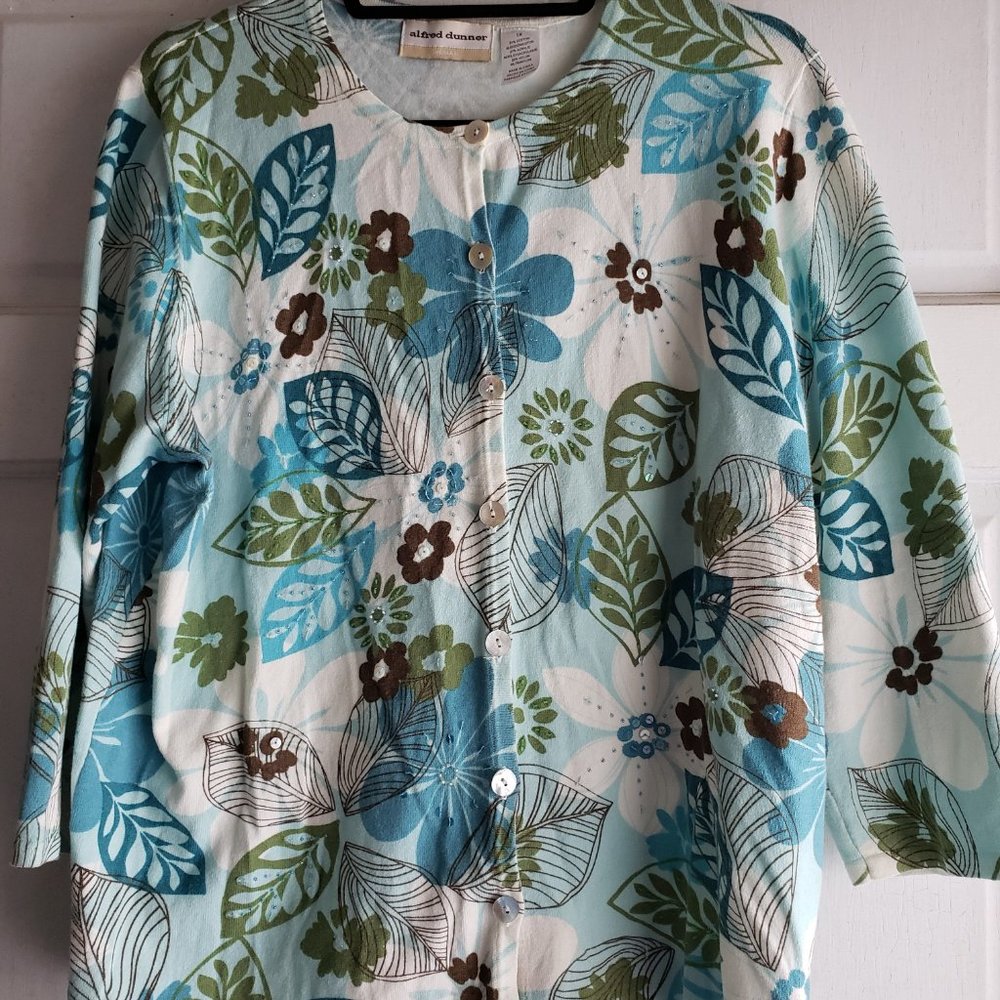 Alfred Dunnner Woman's 3/4 sleeve sweater